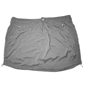 Te Verde Women's Black Athletic Athleisure Cargo Skort Shorts Skirt Size XL